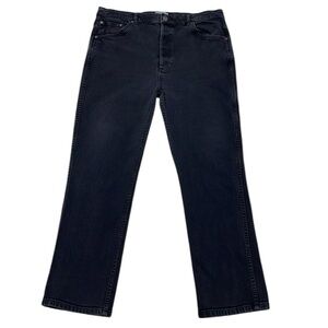 BOYISH Dempsey Jeans Black High Waist Button Fly Stretch Size 32